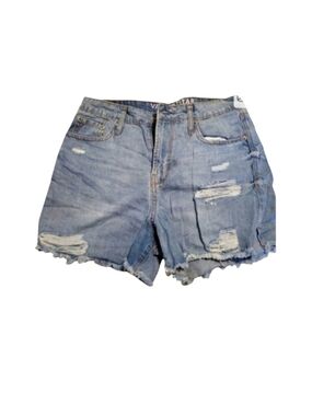 Vintage Vanilla Star 90s Boyfriend Distressed Denim Shorts Size 9 Juniors